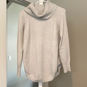 Grey turtleneck sweater